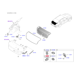 Упор (отбойник) крышки багажника 81738-2V000 Mobis