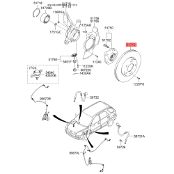 Диск тормозной S5171-21F000A Mobis