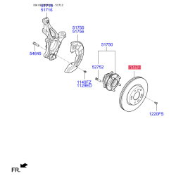 Диск тормозной S5171-23K160A Mobis