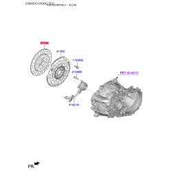 Диск сцепления S4110-032001 Mobis