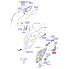 Замок двери левый 81410-F1010 Mobis - 81410F1010 - схема с каталога 81410, SRUSPF119