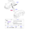 Облицювання / захисна накладка, скло дверей заднє праве 86373-D9000 Mobis - 86373D9000 - схема з каталогу 86373A, KKMAPD919