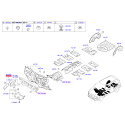 Кришка переднього крила ліва 84111-D9001 Mobis