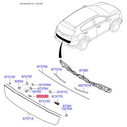 Крепление обшивки багажника 87377-F1000 Mobis