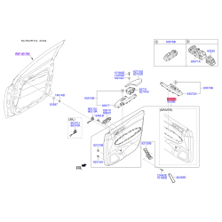 Обшивка двери правая 82308-F1030WK Mobis
