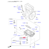Кольцо уплотнительное передней крышки мотора 21591-2A000 Mobis - 215912A000 - схема с каталога 21398, KEURPIH15