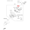 Кнопка управления автомагнитолой на руле правая 96700-3W550EQ Mobis - 967003W550EQ - схема с каталога 96720R, SEURPSLZ10