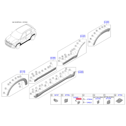 Крепления подкрылка и брызговика 87714-FD200 Mobis