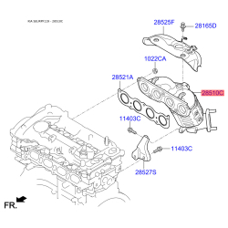 Катализатор 28510-2EMJ0 Mobis