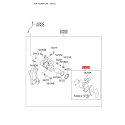 Колодки тормозные дисковые комплект S5830-21FE00 Mobis