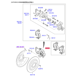 Колодки тормозные дисковые комплект 58302-D7A00 Mobis
