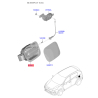 Корпус горловини під лючок бензобака 81595-F1500 Mobis - 81595F1500 - схема з каталогу 81541, SRUSPF119