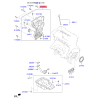 Крышка (фланец) цепи 21350-2A523 Mobis - 213502A523 - схема с каталога 21350E, KEURPB216