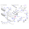 Кронштейн, противотуманная фара правая 86544-F1000 Mobis - 86544F1000 - схема с каталога 86524D, SEURPF116