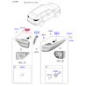 Фонарь задний левый 92405-F1501 Mobis - 92405F1501 - схема с каталога 92405, SRUSPF119