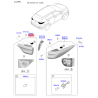 Фонарь задний правый 92406-F1500 Mobis - 92406F1500 - схема с каталога 92406, SRUSPF119