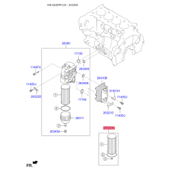 Фильтр масляный S2632-02F100 Mobis