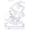Облицовка передней панели (жабо) 86150-F1000 Mobis - 86150F1000 - схема с каталога 86150A, SRUSPF119