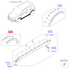 Накладка арки колеса наружная пластиковая правая 87712-F1000 Mobis - 87712F1000 - схема с каталога 87756H, SRUSPF119