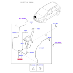 Насос бачка омывателя 98510-2V100 Mobis