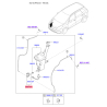 Насос бачка омывателя 98510-2V100 Mobis - 985102V100 - схема с каталога 98510A, KEURPA416