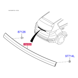Накладка заднего стекла 87310-F1500 Mobis