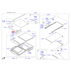 Люк і комплектуючі лівий 81673-D9000 Mobis