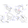Заглушка (крышка) аварийного открытия крышки багажника 81235-F1000 Mobis - 81235F1000 - схема с каталога 81235B, SRUSPF119