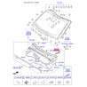 Облицовка передней панели (жабо) правая 86154-F1000 Mobis - 86154F1000 - схема с каталога 85893R, SRUSPF119