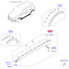 Обшивка порога левая 87751-F1100 Mobis - 87751F1100 - схема с каталога 87751D, SRUSPF119