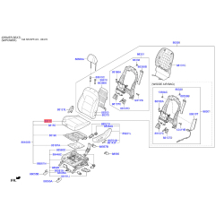 Каркас сидіння лівий 88160-F1140F11 Mobis