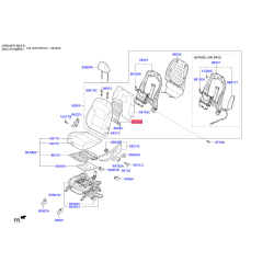 Каркас сиденья 88390-D7020 Mobis