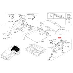 Обивка багажника левая 85730-F1100WK Mobis