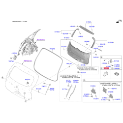 Упор (відбійник) кришки багажника 17378-20434 Mobis