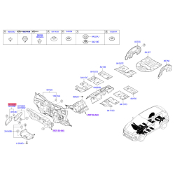 Кришка переднього крила права 84121-D9001 Mobis