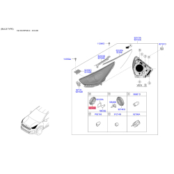 Кришка фари 92140-G6000 Mobis