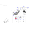 Кришка фари 92140-G6000 Mobis - 92140G6000 - схема з каталогу 92140E, KEURPDE22