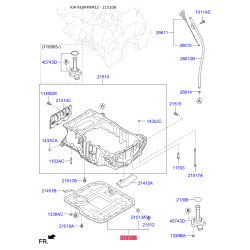 Поддон масляный мотора нижний 21520-2F010 Mobis