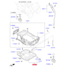 Поддон масляный мотора нижний 21520-2F010 Mobis - 215202F010 - схема с каталога 21510B, KEURPXM12