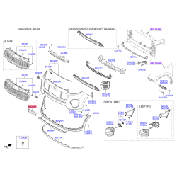 Кронштейн щитка номерного знаку 86519-F1000 Mobis