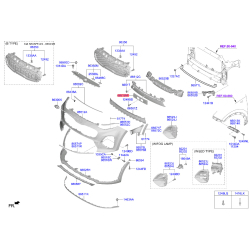 Кронштейн щитка номерного знака 86519-F1500 Mobis
