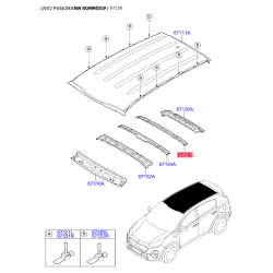 Каркас крыши 67138-D9000 Mobis