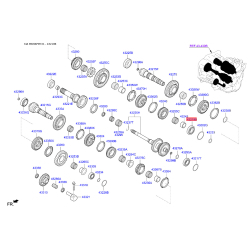 Подшипник вторичного вала передний 43219-2D000 Mobis