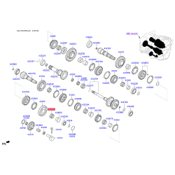 Підшипник голчастий КПП 43253-23200 Mobis