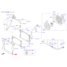 Облицовка / защитная накладка, облицовка радиатора 29150-F1000 Mobis - 29150F1000 - схема с каталога 29150, SRUSPF119