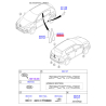 Облицювання / захисна накладка, скло дверей праве 86391-D9000 Mobis - 86391D9000 - схема з каталогу 86391C, KKMAPD919