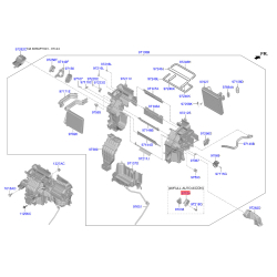 Крышка (корпус или кронштейн) отопителя 97157-3T000 Mobis