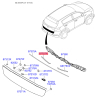 Заглушка бампера 87318-F1000 Mobis - 87318F1000 - схема с каталога 87757A, SRUSPF119