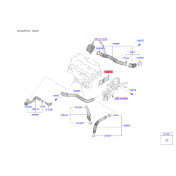 Прокладка, корпус термостата 28494-2F000 Mobis