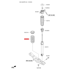 Пружина ходовой части 55350-F1CB0 Mobis